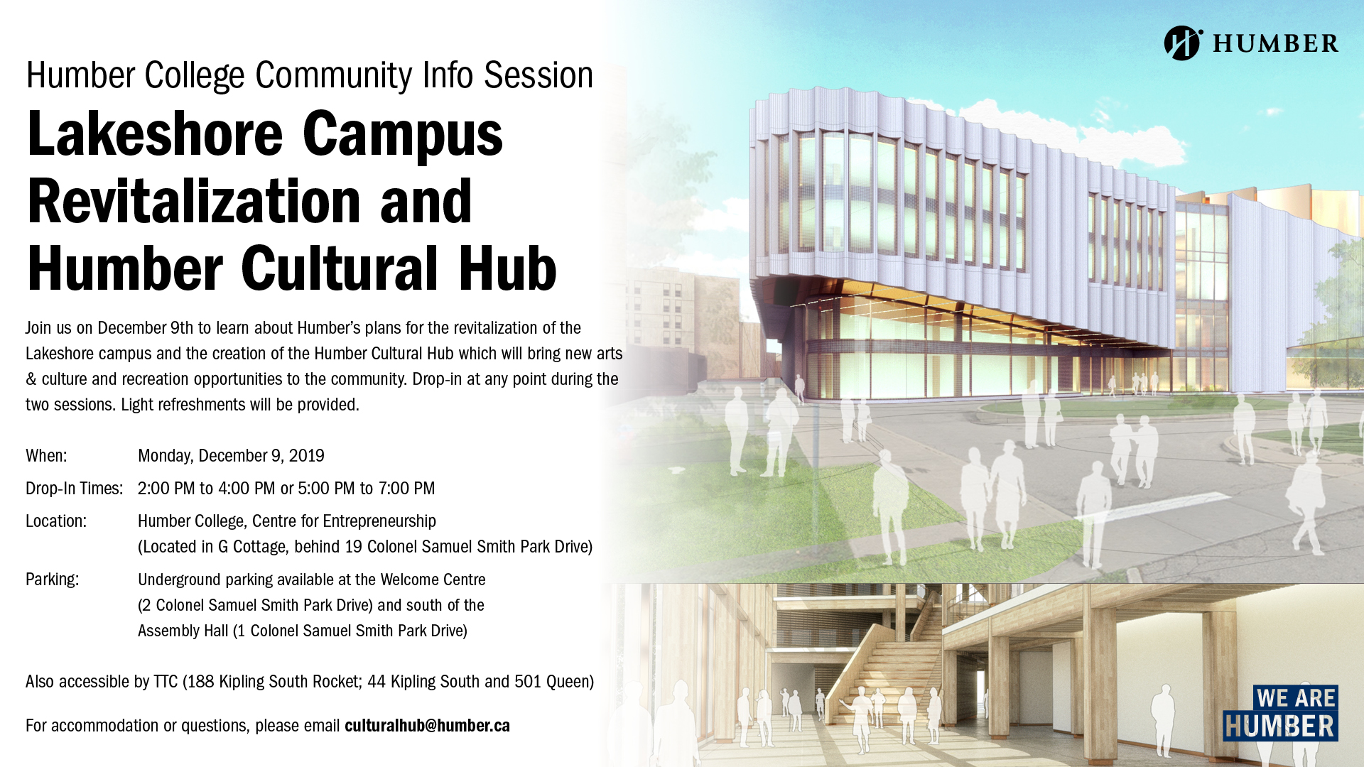 Humber Cultural Hub Information Session Humber Communiqué